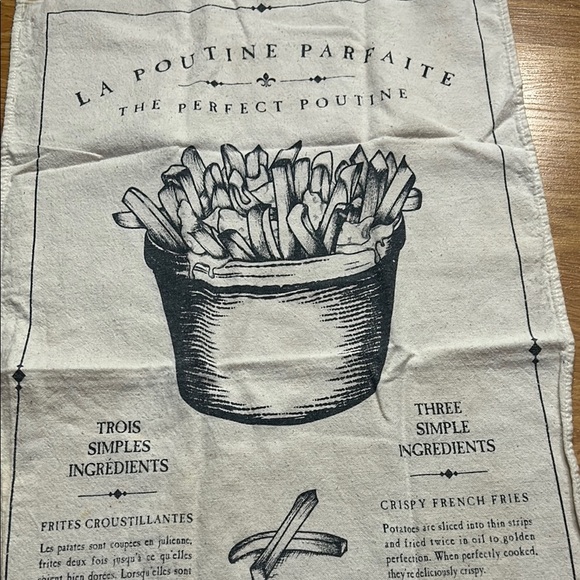Poutine Print Kitchen Towel - Picture 3 of 8